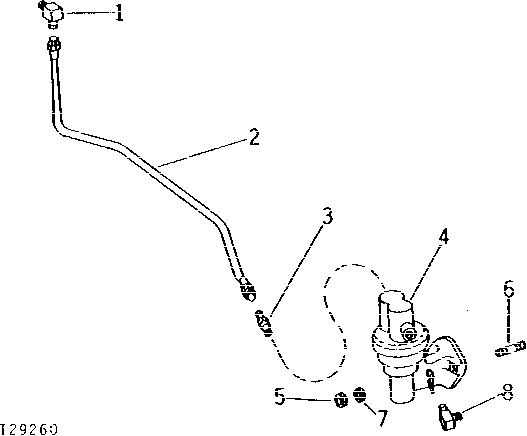 Схема запчастей John Deere 90 - 4 - AIRTEX FUEL TRANSFER PUMP AND LINE 30 - FUEL SYSTEM