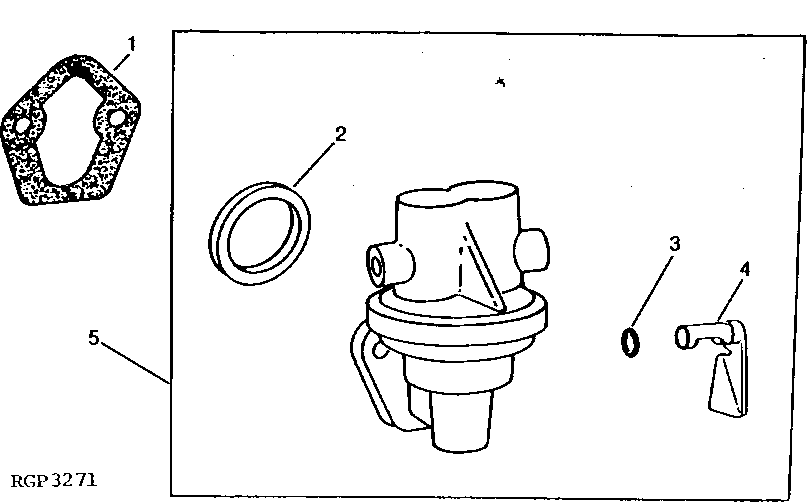 Схема запчастей John Deere 90 - 6A - FUEL TRANSFER PUMP 30 - FUEL SYSTEM