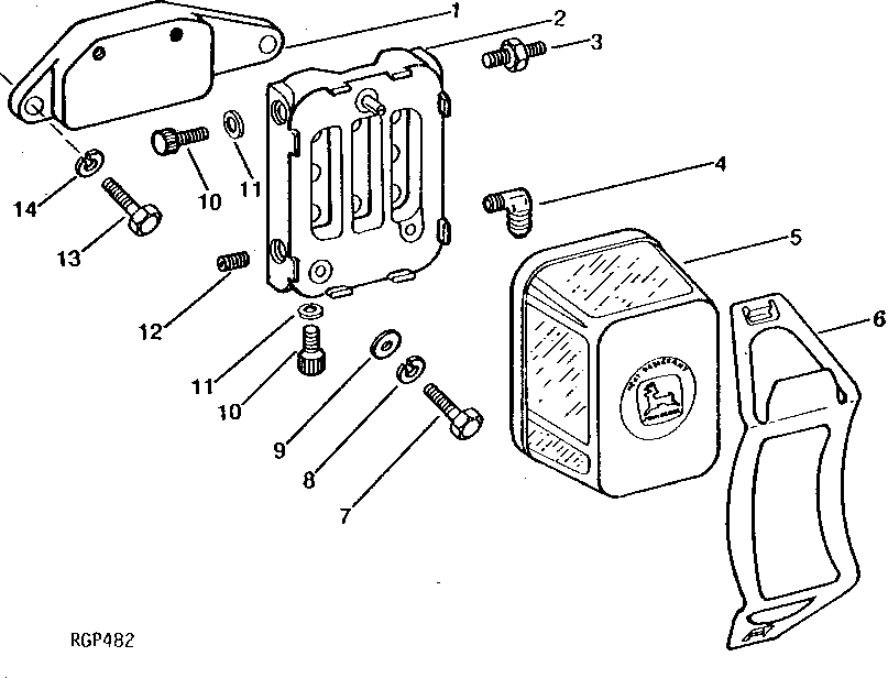 Схема запчастей John Deere 90 - 8 - FUEL FILTER 30 - FUEL SYSTEM