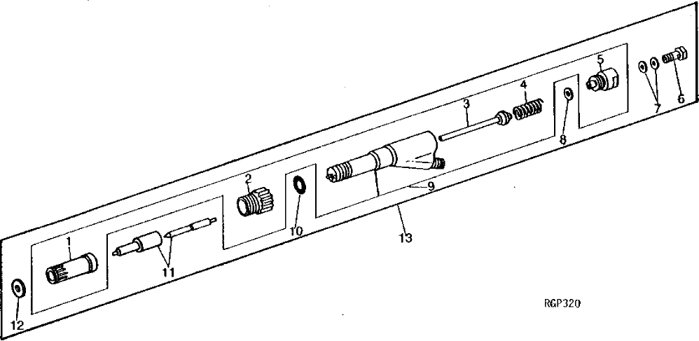 Схема запчастей John Deere 90 - 10 - FUEL INJECTION NOZZLE 30 - FUEL SYSTEM