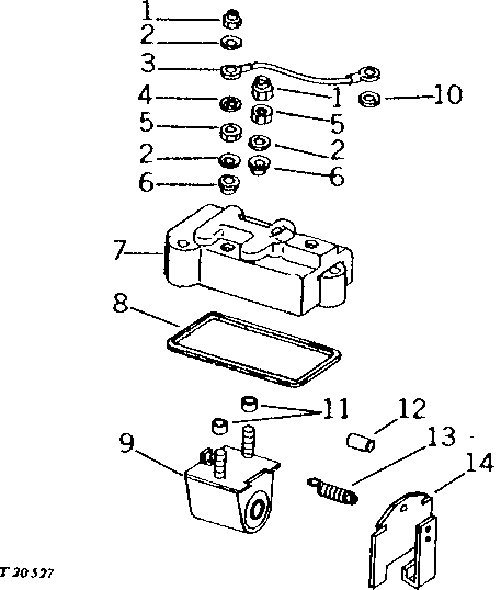 Схема запчастей John Deere 90 - 12 - FUEL INJECTION PUMP ELECTRIC SHUT-OFF 35 - FUEL INJECTION PUMP