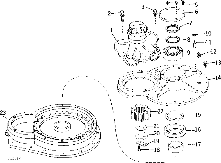 Схема запчастей John Deere 90 - 3 - SWING MACHINERY 40 - MAIN FRAME AND UNDERCARRIAGE