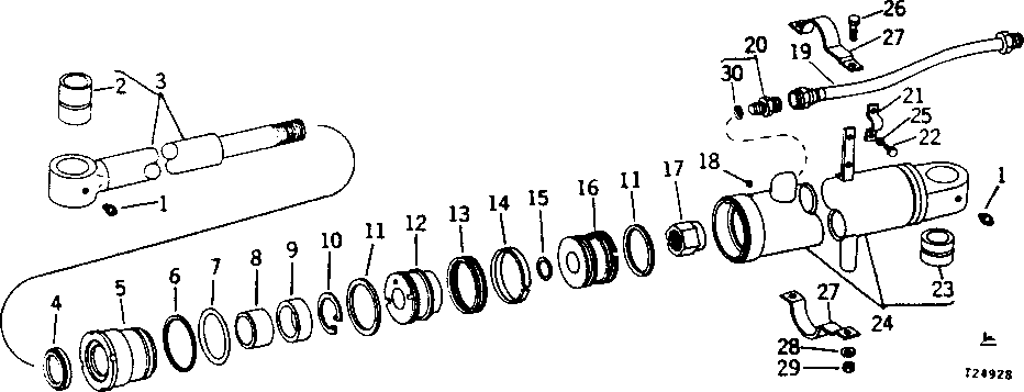 Схема запчастей John Deere 90 - 10 - CROWD CYLINDER 65 - BOOM, DIPPERSTICK, BUCKETS AND CYLINDERS