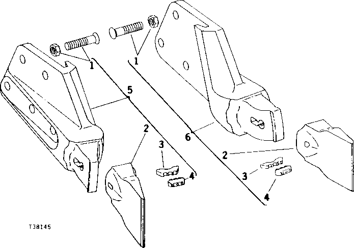 Схема запчастей John Deere 90 - 26 - TRENCHER TYPE SIDE BASE 65 - BOOM, DIPPERSTICK, BUCKETS AND CYLINDERS