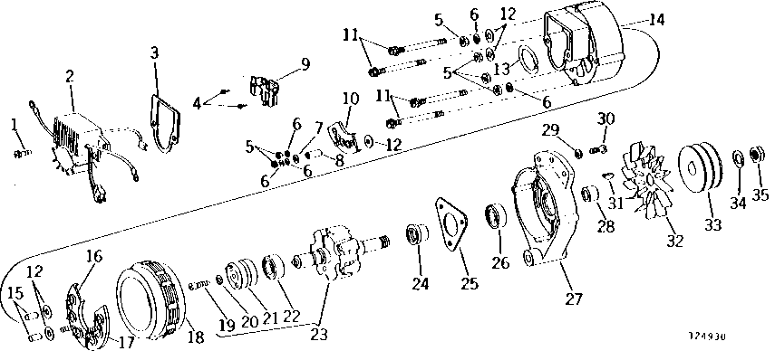 Схема запчастей John Deere 90 - 7 - ALTERNATOR AND REGULATOR 85 - ALTERNATOR, STARTING MOTOR, REGULATOR AND BATTERIES