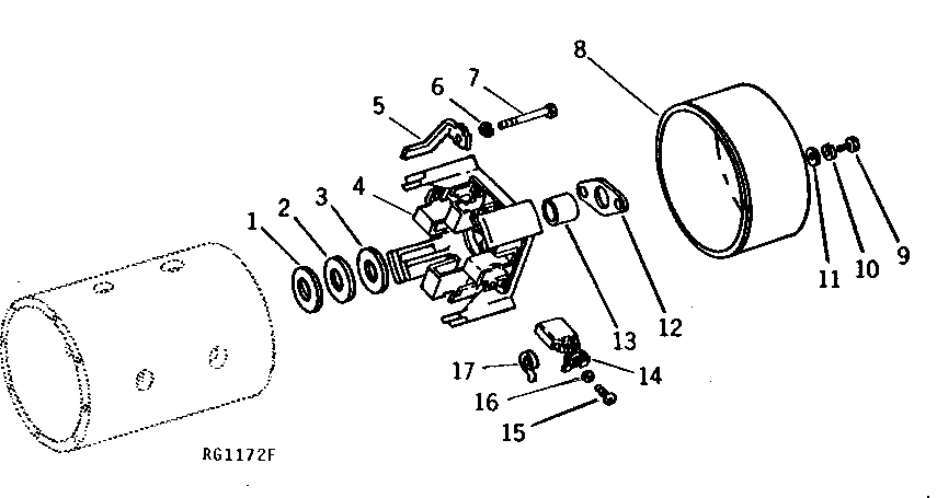 Схема запчастей John Deere 90 - 18 - STARTER COMMUTATOR END FRAME 85 - ALTERNATOR, STARTING MOTOR, REGULATOR AND BATTERIES