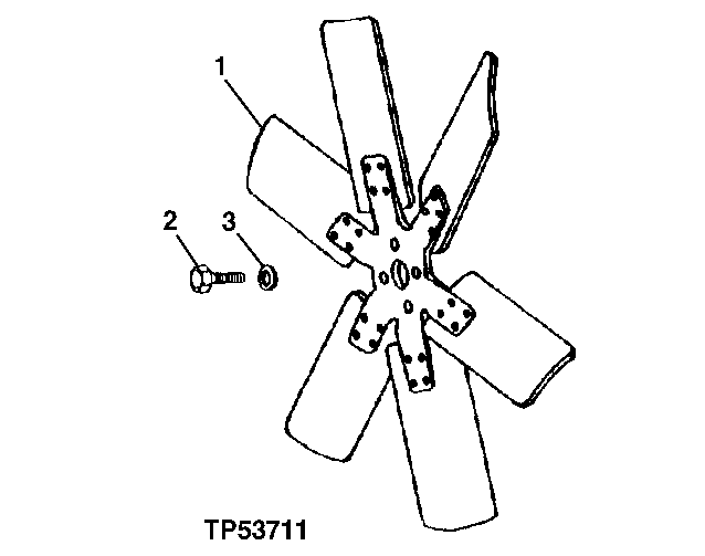 Схема запчастей John Deere 90B - 5 - FAN BLADE 25 - COOLING SYSTEM