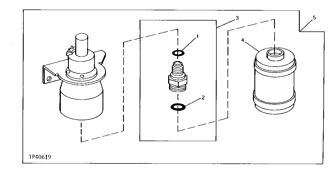 Схема запчастей John Deere 90B - 3A - REPLACEMENT SOLENOID 30 - FUEL SYSTEM