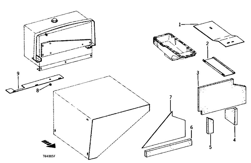 Схема запчастей John Deere 90B - 3 - MAIN FRAME BAFFLES 40 - MAIN FRAME AND UNDERCARRIAGE