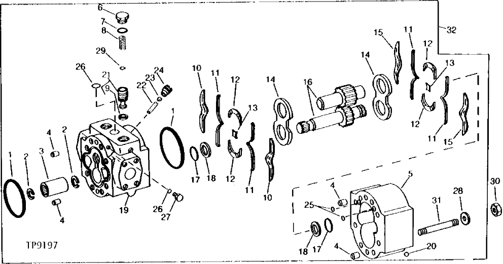 Схема запчастей John Deere 90B - 13 - TRACK DRIVE MOTOR 45 - TRACK AND PLANETARY DRIVE