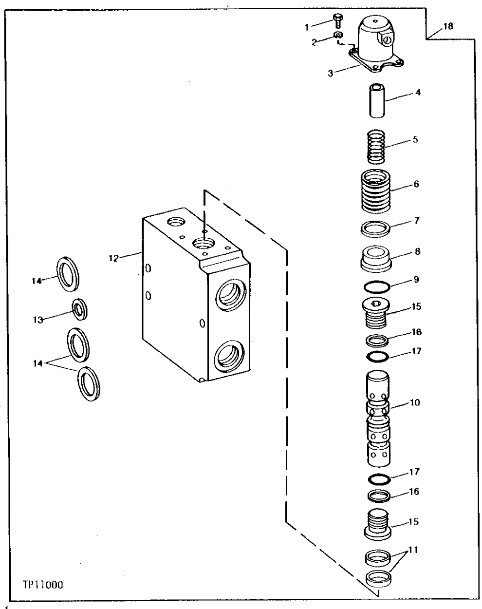 Схема запчастей John Deere 90B - 32 - TRACK VALVE 50 - HYDRAULIC PUMP AND CONTROL VALVE