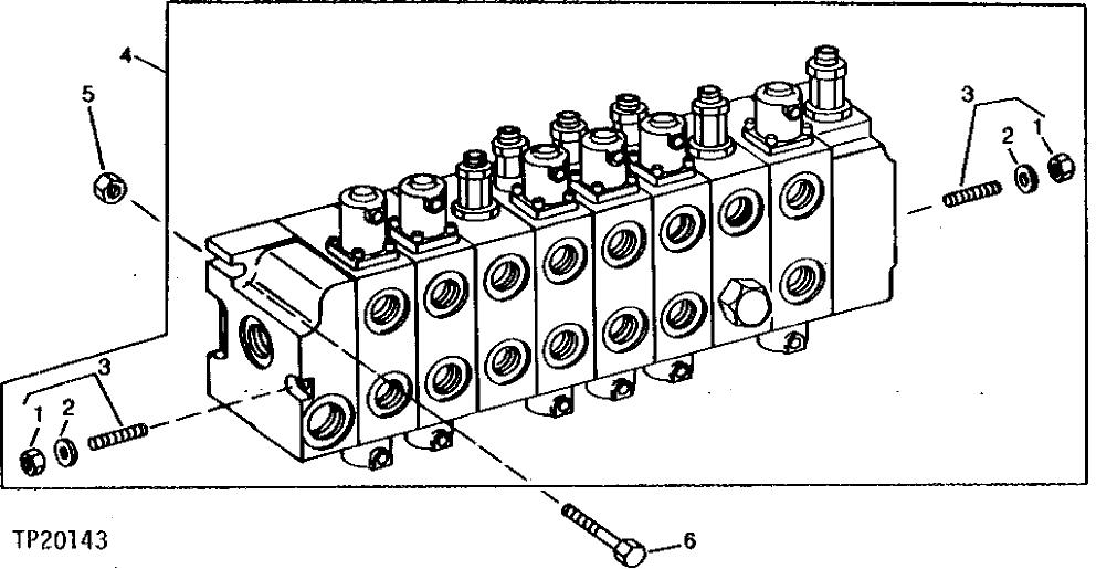 Схема запчастей John Deere 90B - 40 - REPLACEMENT CONTROL VALVE 50 - HYDRAULIC PUMP AND CONTROL VALVE