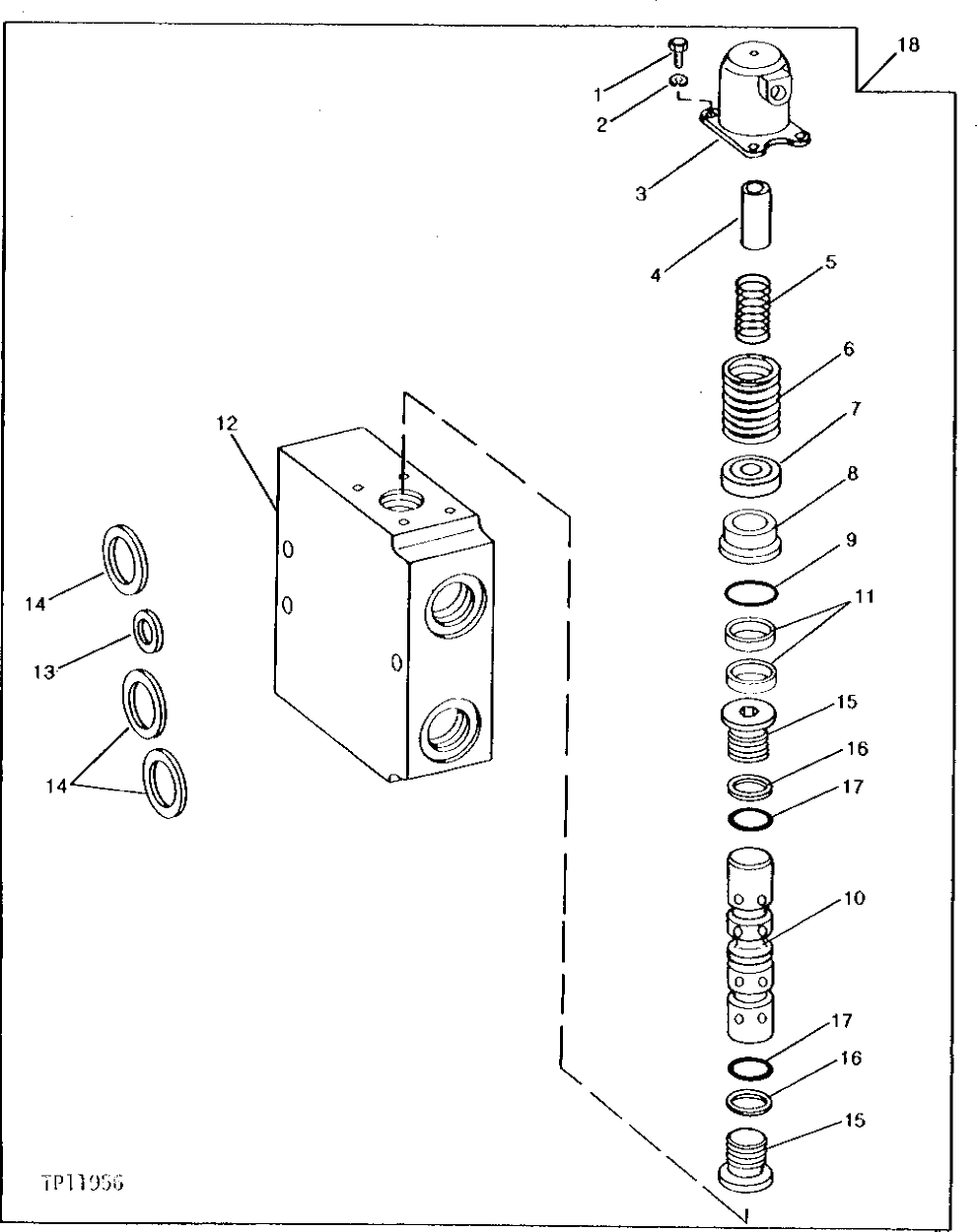 Схема запчастей John Deere 90B - 44 - REPLACEMENT TRACK VALVE 50 - HYDRAULIC PUMP AND CONTROL VALVE