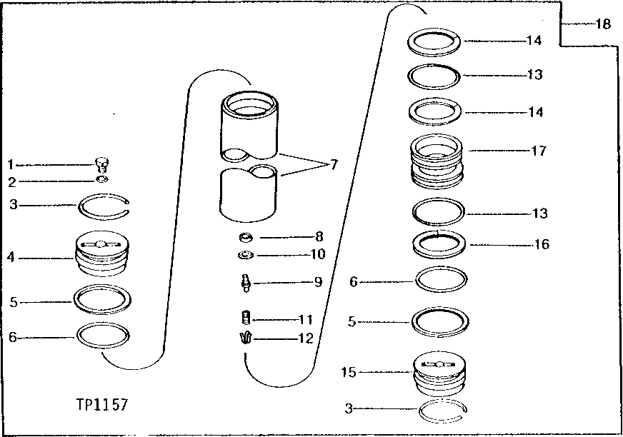 Схема запчастей John Deere 90B - 25 - HYDRAULIC ACCUMULATOR 55 - OPERATING CONTROL LEVERS AND LINKAGE