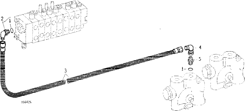 Схема запчастей John Deere 90B - 24 - RIGHT FLOW DIVIDER, EXCESS FLOW TO CONTROL VALVE INLET 60 - HYDRAULIC SYSTEM