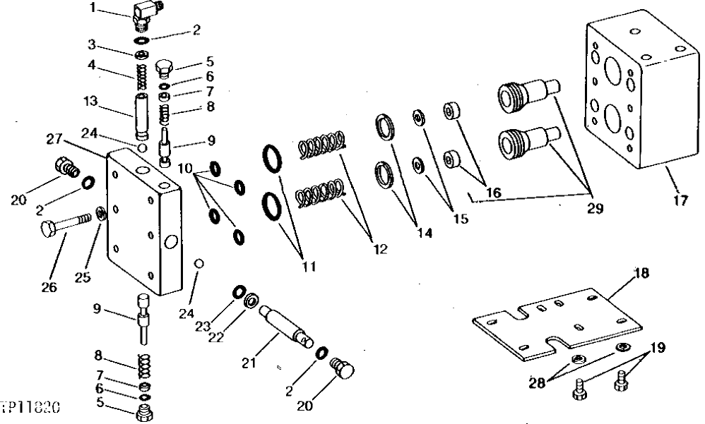 Схема запчастей John Deere 90B - 38 - COUNTERBALANCE VALVES 60 - HYDRAULIC SYSTEM