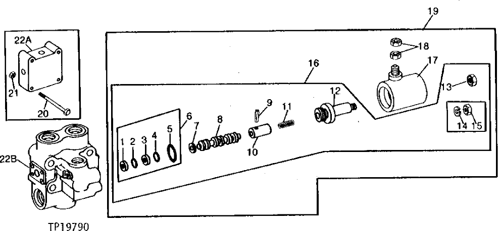 Схема запчастей John Deere 90B - 39 - SOLENOID VALVE BLOCK 60 - HYDRAULIC SYSTEM