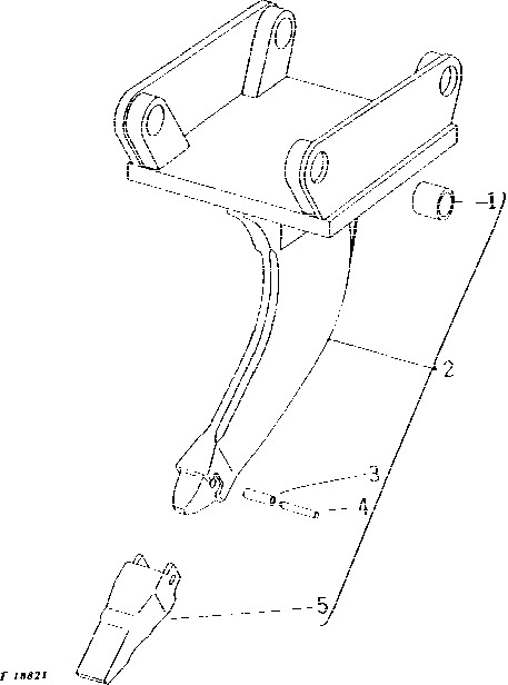 Схема запчастей John Deere 90B - 30 - RIPPER 65 - BOOM, DIPPERSTICK, BUCKETS AND CYLINDERS