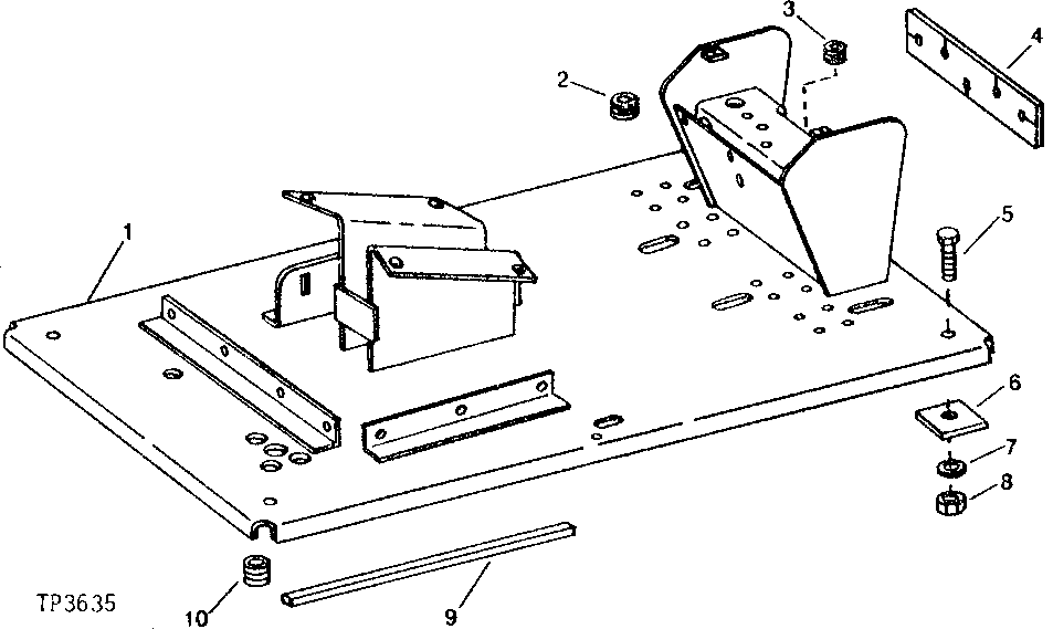 Схема запчастей John Deere 90B - 10 - PLATFORM 70 - GRILLE, HOOD, FENDERS AND BUMPER