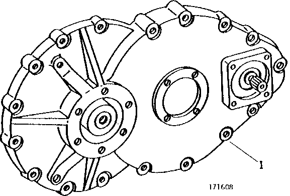 Схема запчастей John Deere 90 - 1 - TRACK DRIVE GEAR CASE COVER AND GEARS 250 - AXLES AND SUSPENSION SYSTEMS 2