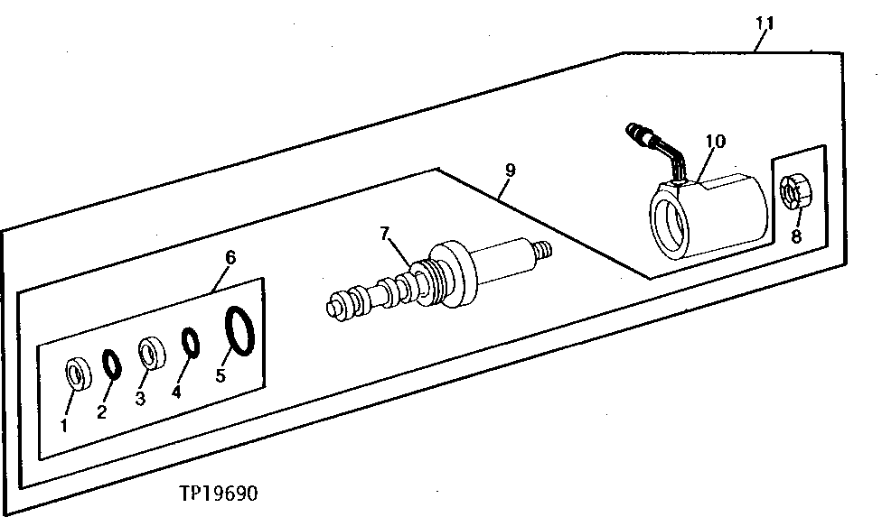 Схема запчастей John Deere 90 - 17 - REPLACEMENT SOLENOID VALVE 260 - AXLES AND SUSPENSION SYSTEMS 2