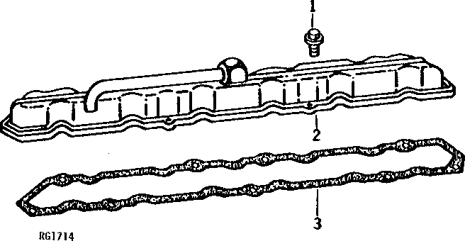 Схема запчастей John Deere 90 - 3 - ROCKER ARM COVER 402 - ENGINE 4