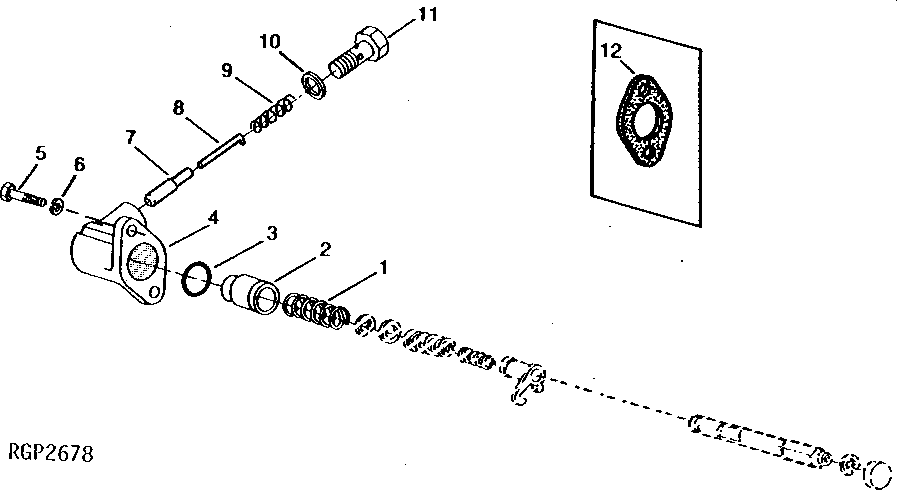 Схема запчастей John Deere 90 - 21 - HYDRAULIC ANEROID ACTIVATOR 413 - ENGINE 4