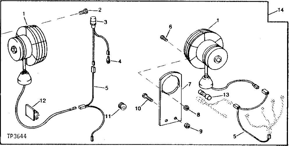 Схема запчастей John Deere 90 - 18 - CAB CIRCULATING FAN INSTALLATION 1810 - OPERATORS STATION 18