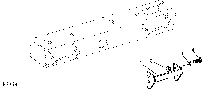 Схема запчастей John Deere 90 - 1 - STEP EXTENSION 1822 - OPERATORS STATION 18