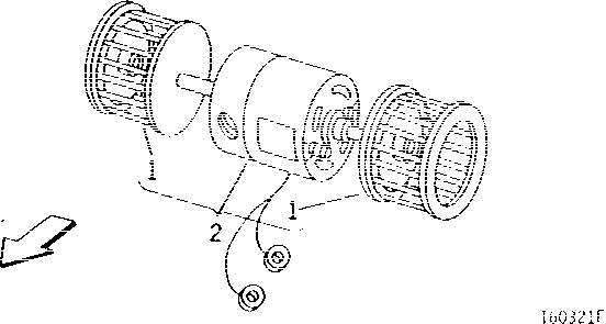 Схема запчастей John Deere 90 - 6 - PRESSURIZER FAN AND MOTOR 1830 - OPERATORS STATION 18