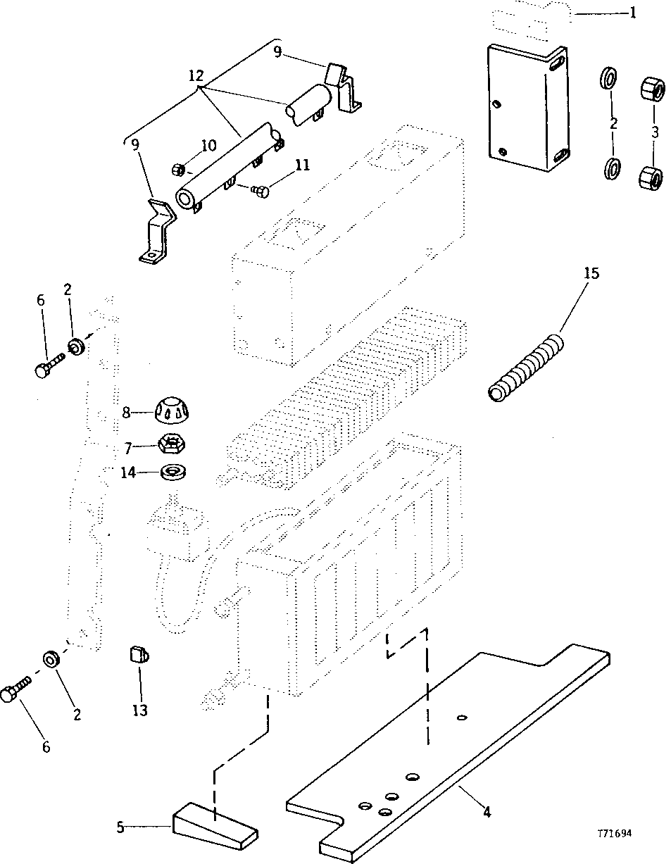 Схема запчастей John Deere 90 - 8 - HEATER AND AIR CONDITIONING RESISTOR AND ISOLATORS 1830 - OPERATORS STATION 18