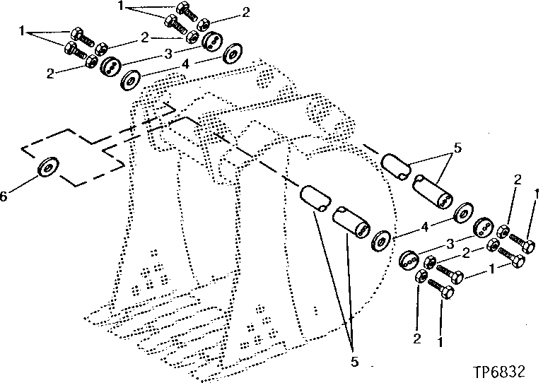 Схема запчастей John Deere 90 - 4 - BUCKET PINS 3302 - BACKHOE AND EXCAVATOR 33