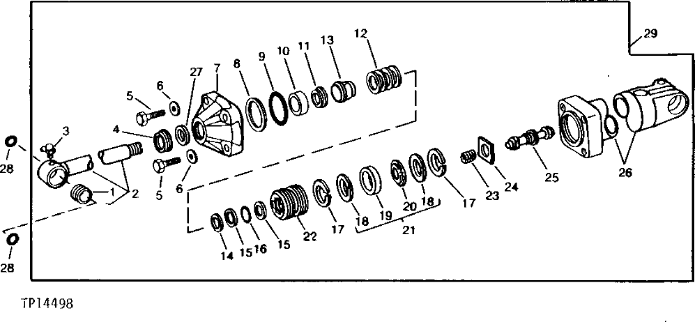 Схема запчастей John Deere 90 - 10 - REPLACEMENT BOOM CYLINDER 3360 - BACKHOE AND EXCAVATOR 33