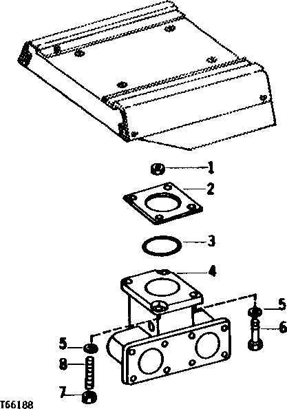 Схема запчастей John Deere 90 - 36 - HYDRAULIC FILTER RETURN DIFFUSER MANIFOLD 3360 - BACKHOE AND EXCAVATOR 33