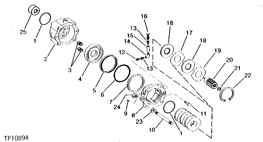 Схема запчастей John Deere 90 - 1 - HOUSE LOCK 4311 - SWING, ROTATION OR PIVOTING SYSTEM 43