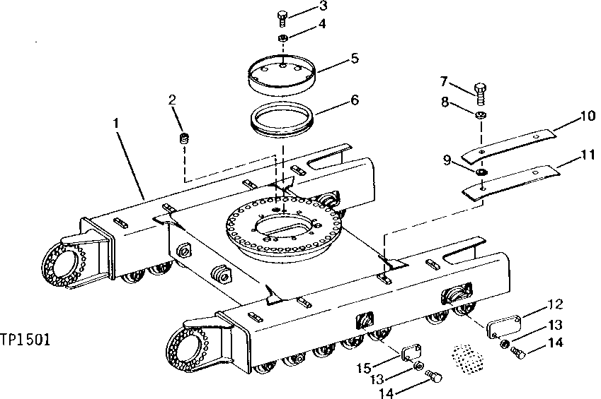 Схема запчастей John Deere 90 - 1 - UNDERCARRIAGE 130 - TRACKS 1