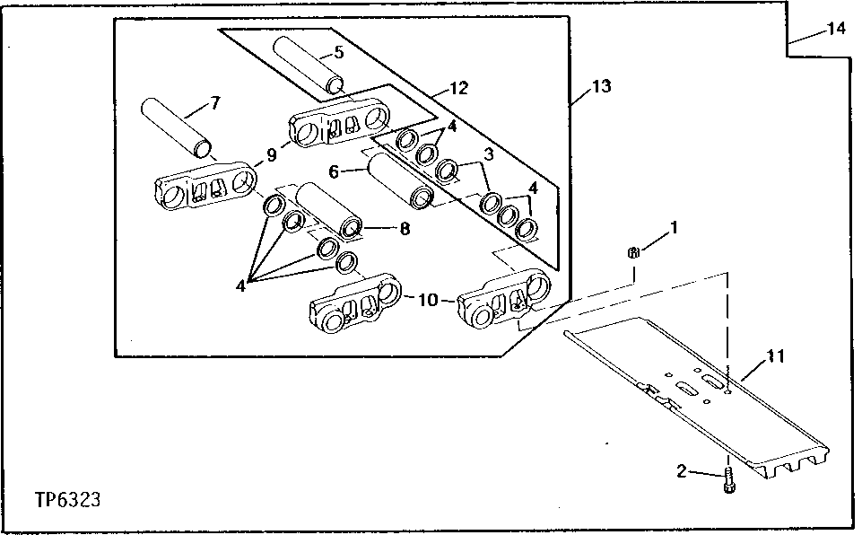 Схема запчастей John Deere 90 - 8 - TRACKS 130 - TRACKS 1