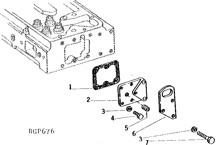 Схема запчастей John Deere 90 - 4 - CYLINDER HEAD COVER 409 - ENGINE 4