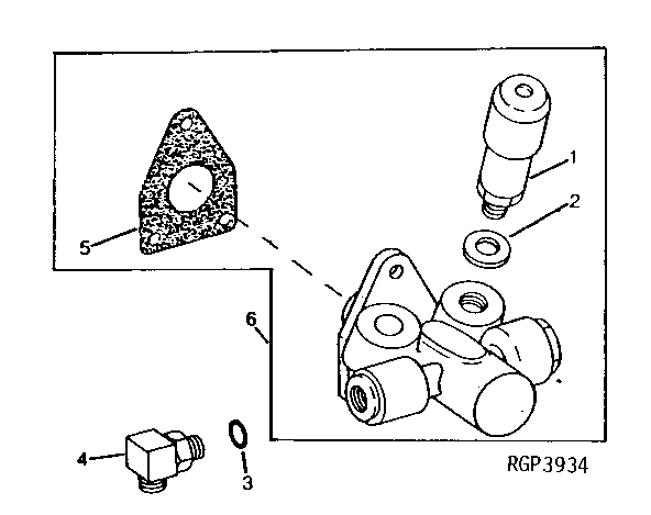 Схема запчастей John Deere 90 - 25 - FUEL TRANSFER PUMP 413 - ENGINE 4