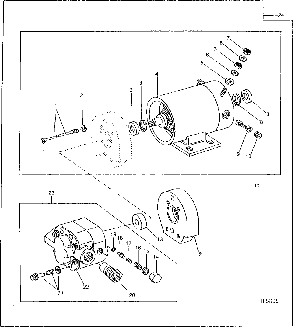 Схема запчастей John Deere 90 - 8 - FUEL PUMP 560 - ENGINE AUXILIARY SYSTEMS 5