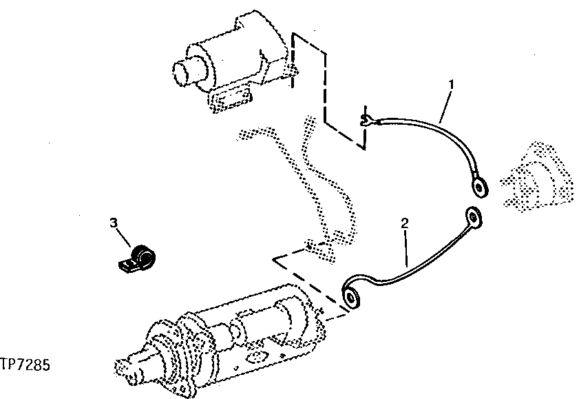 Схема запчастей John Deere 90 - 14 - STARTER RELAY WIRING LEADS 1674 - ELECTRICAL SYSTEMS 16