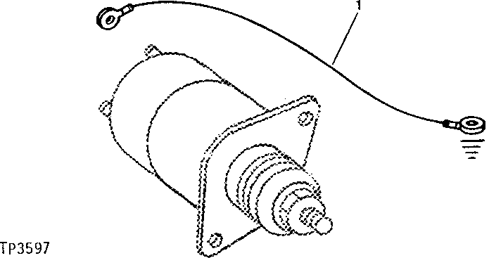 Схема запчастей John Deere 90 - 15 - ELECTRIC FUEL SHUT OFF GROUND LEAD 1674 - ELECTRICAL SYSTEMS 16