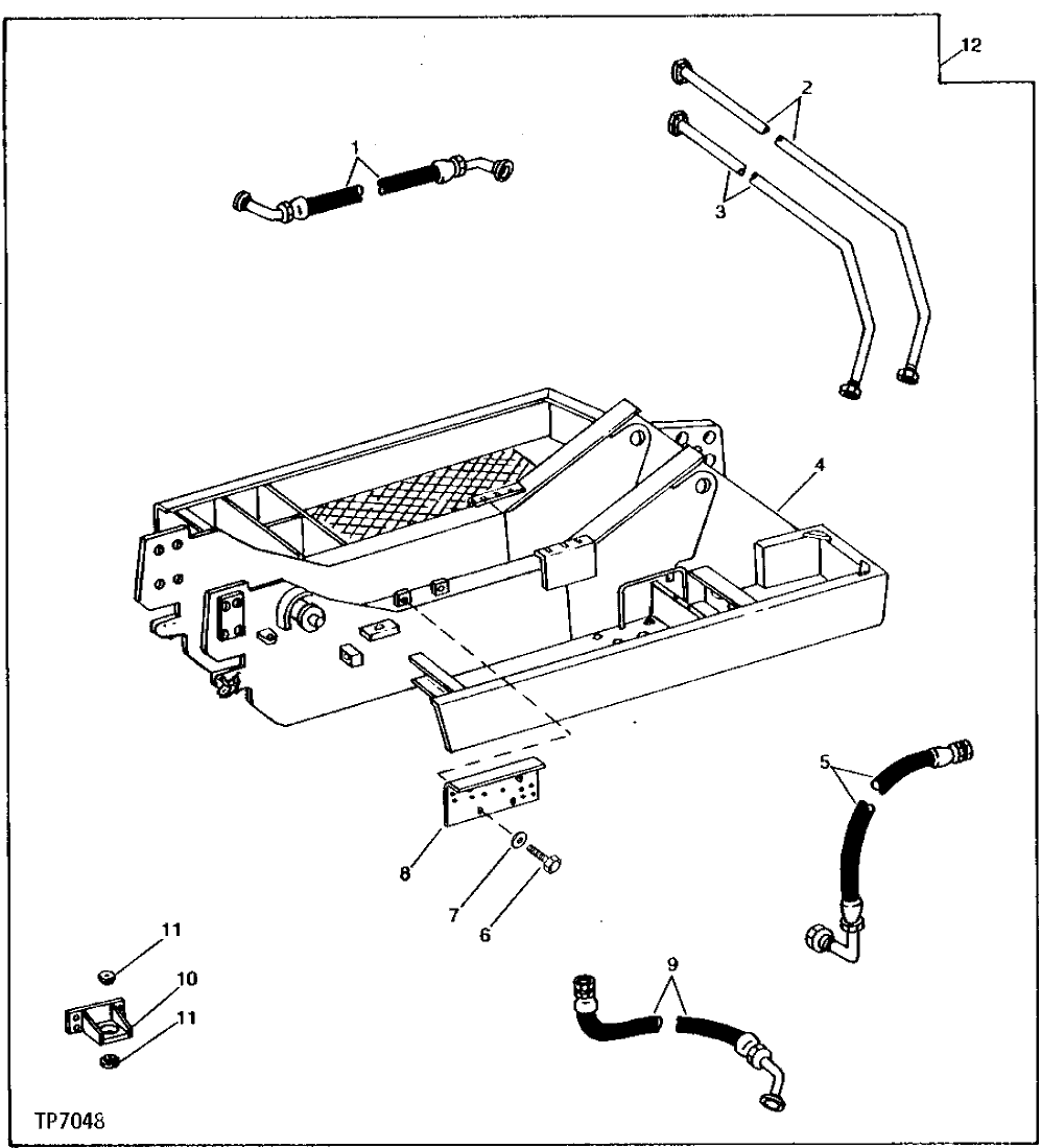 Схема запчастей John Deere 90 - 2 - REPLACEMENT MAIN FRAME 1740 - FRAME, CHASSIS OR SUPPORTING STRUCTURE 17