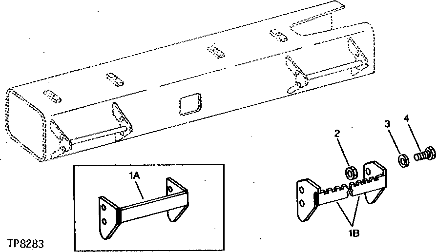 Схема запчастей John Deere 90 - 1 - STEP EXTENSION 1822 - OPERATORS STATION 18