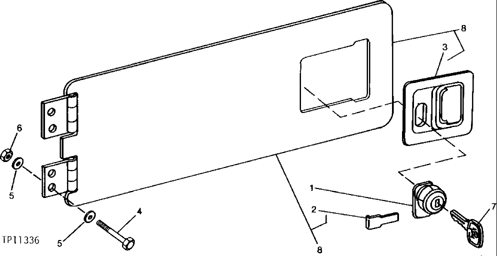 Схема запчастей John Deere 90 - 1 - COUNTERWEIGHT CABLE COVER 1913 - SHEET METAL AND STYLING 19