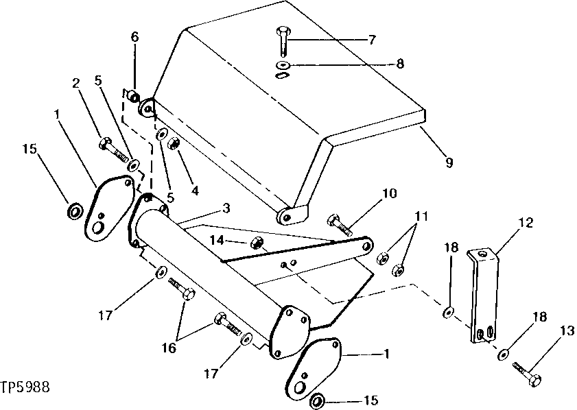 Схема запчастей John Deere 90 - 3 - UNDERCARRIAGE SHIELD 1913 - SHEET METAL AND STYLING 19