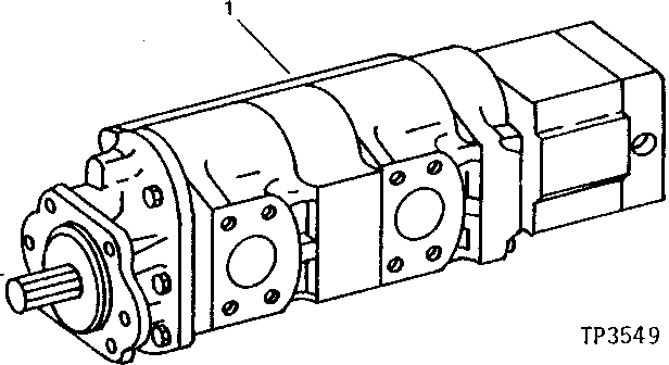 Схема запчастей John Deere 90 - 1 - HYDRAULIC PUMP 3360 - EXCAVATOR 33