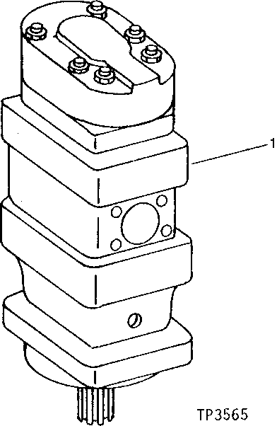 Схема запчастей John Deere 90 - 1 - FRONT AND REAR SWING MOTORS 4360 - SWING, ROTATION OR PIVOTING SYSTEM 43