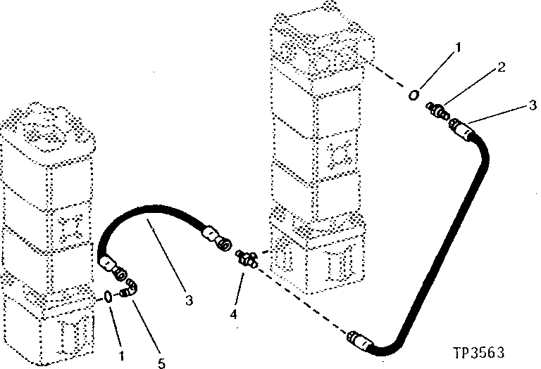 Схема запчастей John Deere 90 - 10 - SWING BRAKE HYDRAULICS 4360 - SWING, ROTATION OR PIVOTING SYSTEM 43