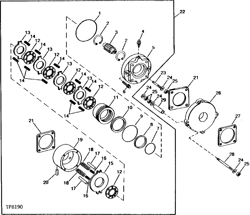 Схема запчастей John Deere 90A - 2 - PROPEL BRAKE 260 - UNDERCARRIAGE 2